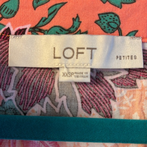 Loft floral tie waist dress - Picture 5 of 6